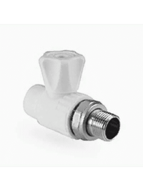 Кран PPR шаровый радиаторный прямой Dn 25x3/4