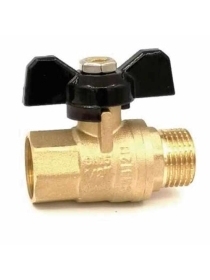 Кран шаровой 3/4" F/М (бабочка) усиленный